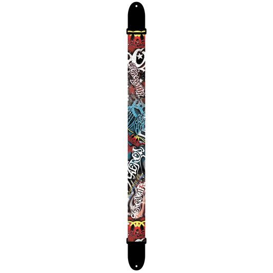 Aerosmith Logos Guitar Strap