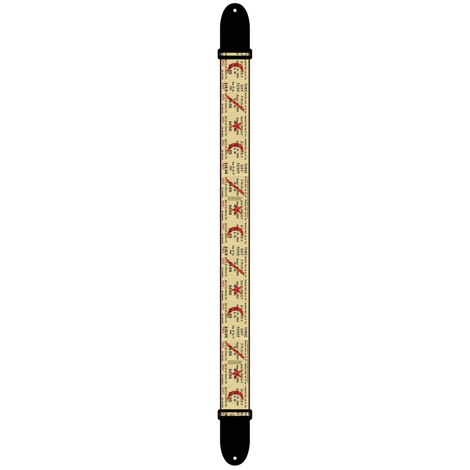 Woodstock Three Day Ticket Guitar Strap
