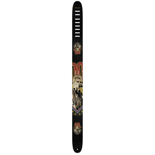 Billy Idol Portrait Art Guitar Strap