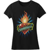 Jrs Torched Heart Logo Boyfriend T Womens T-shirt