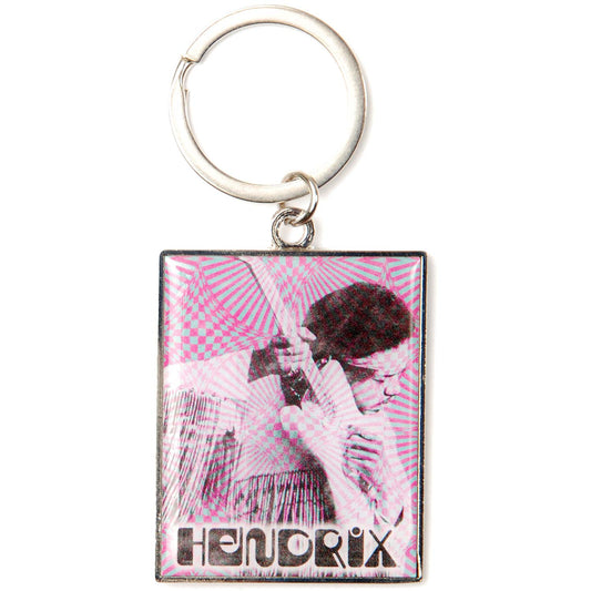 Jimi Hendrix Psychedelic Keychain Metal Key Chain