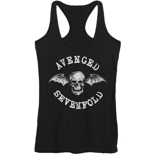 AVS Jr Skull Logo Racerback Tank Womens Tank