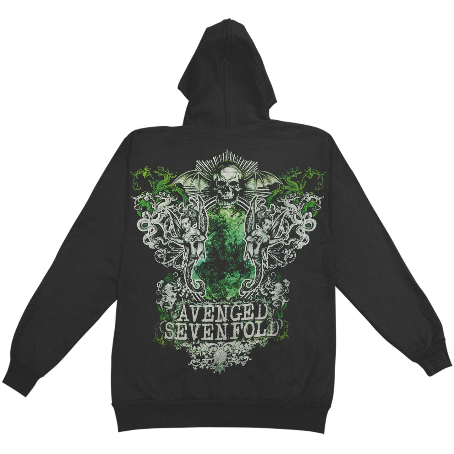 AVS Flourish Mens Zip Hoodie Zippered Hooded Sweatshirt