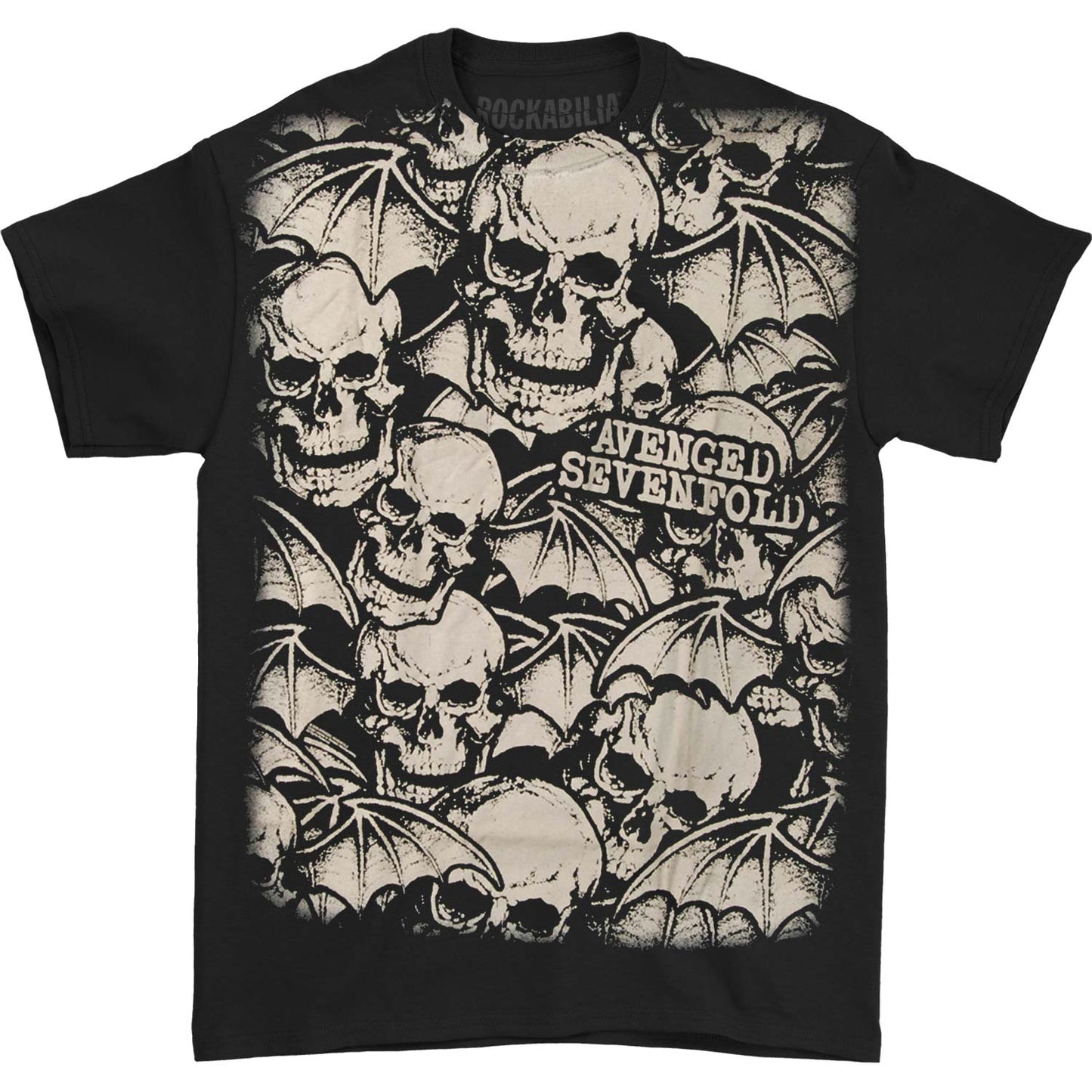 AVS Deathbat Allover Mens Reg T T-shirt