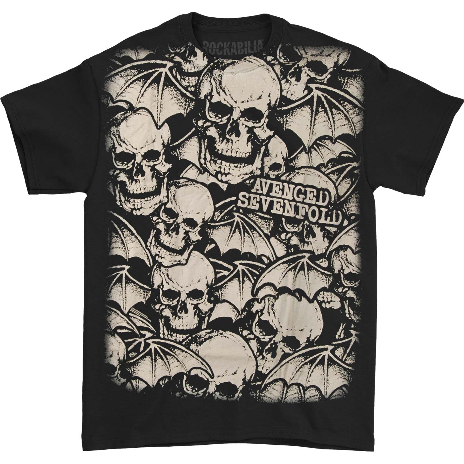 AVS Deathbat Allover Mens Reg T T-shirt
