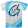 Logo Blue Swirl Tye Dye Mens T Tie Dye T-shirt