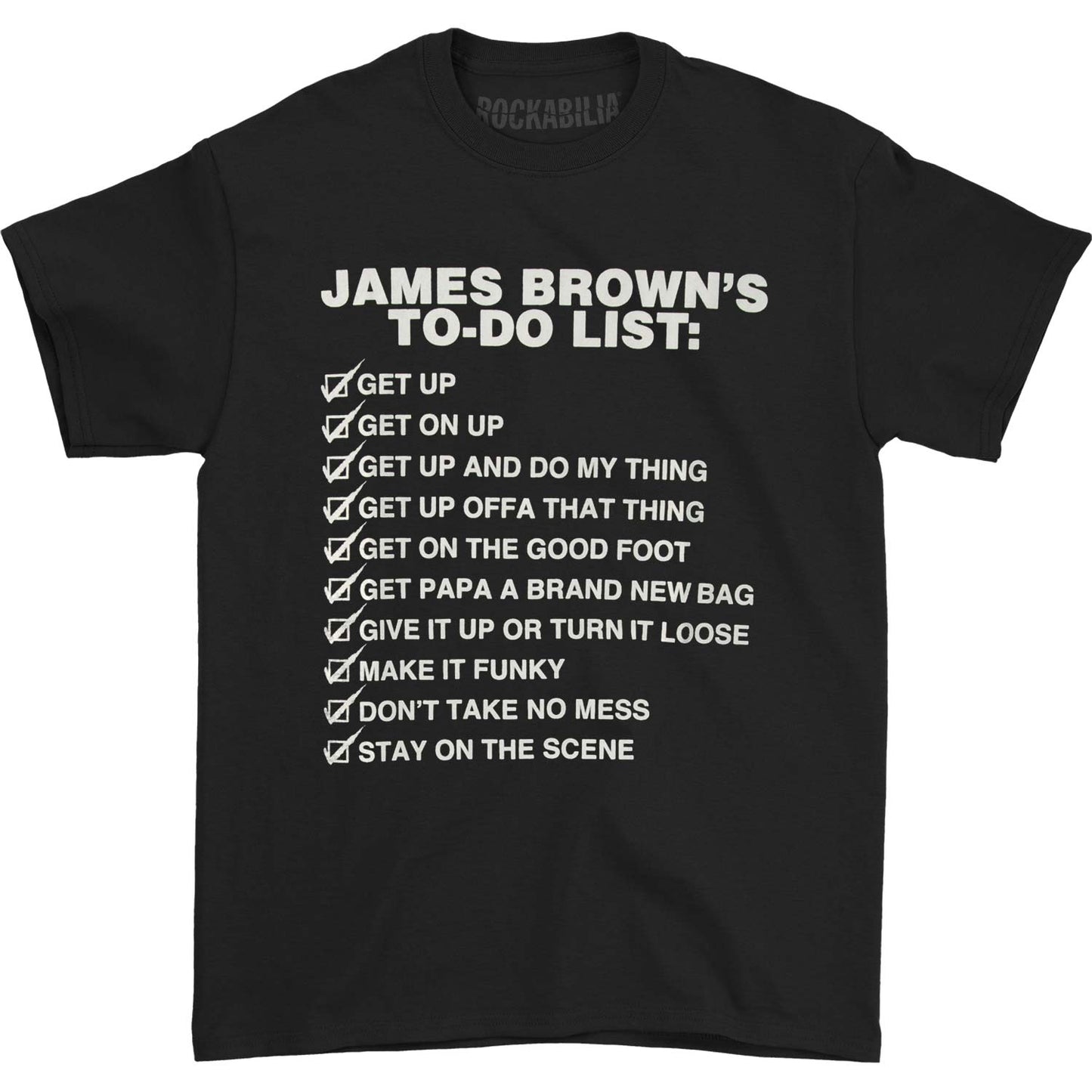 James Brown To Do List T-shirt