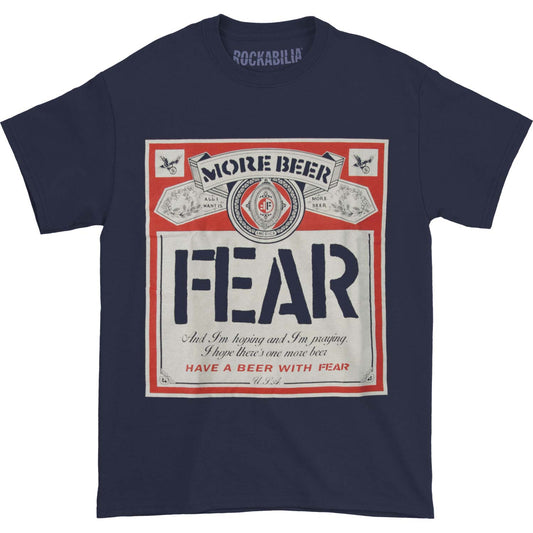 Fear - Beer Label Navy T-shirt