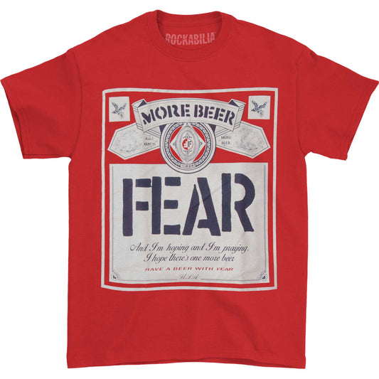 Fear - Beer Label Red T-shirt