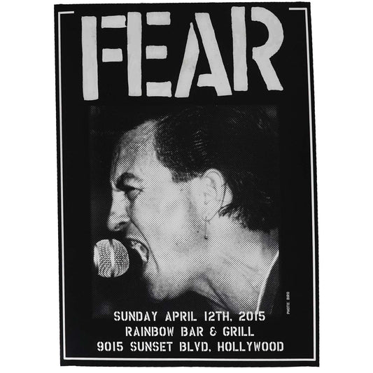 Fear - Rainbow Gig Poster Limited Screenprint