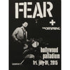 Fear - Palladium Gig Poster Limited Screenprint