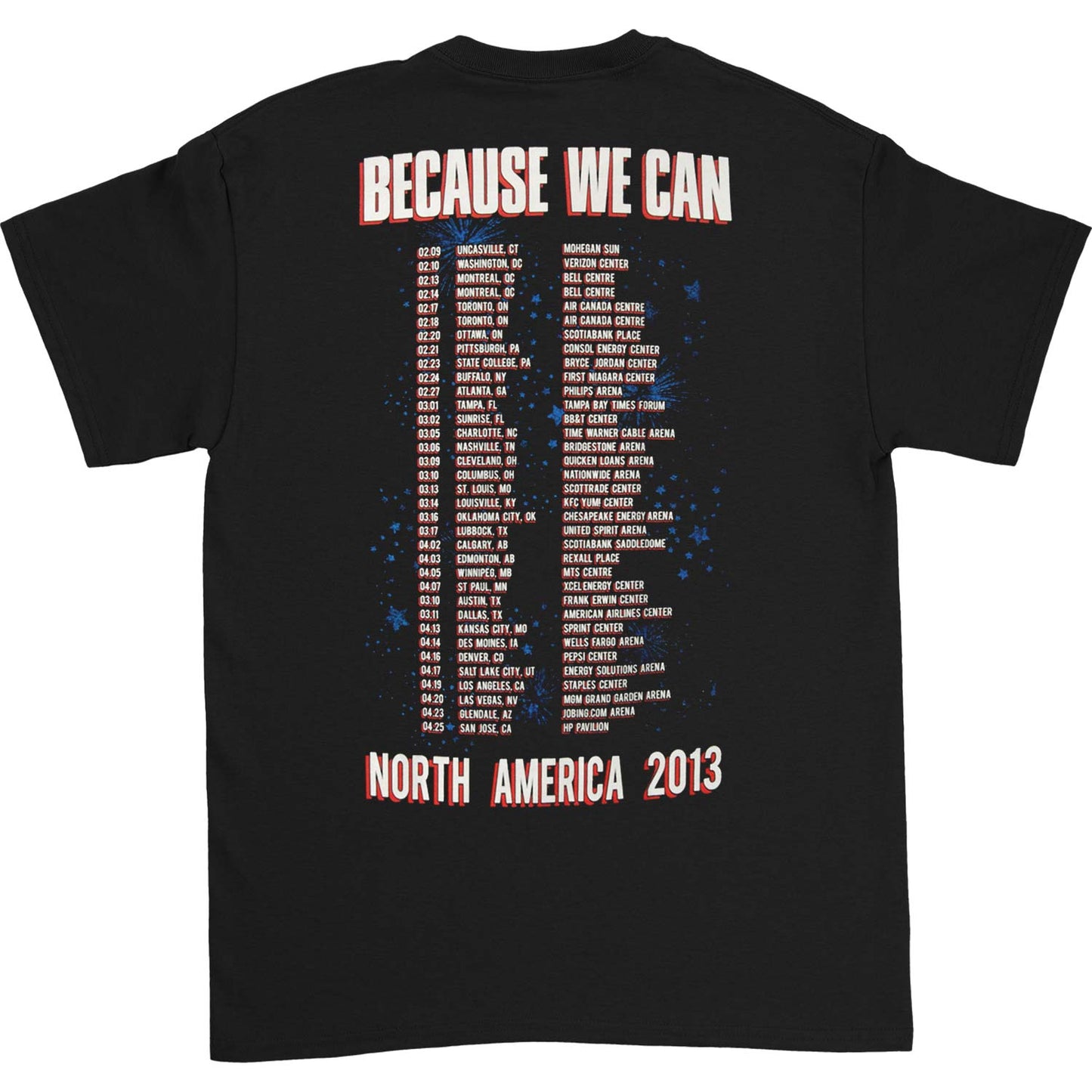 Bon Jovi Bon Jovi Because We Can Tour 2013 T-shirt