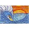 Sunset Surfer Tapestry