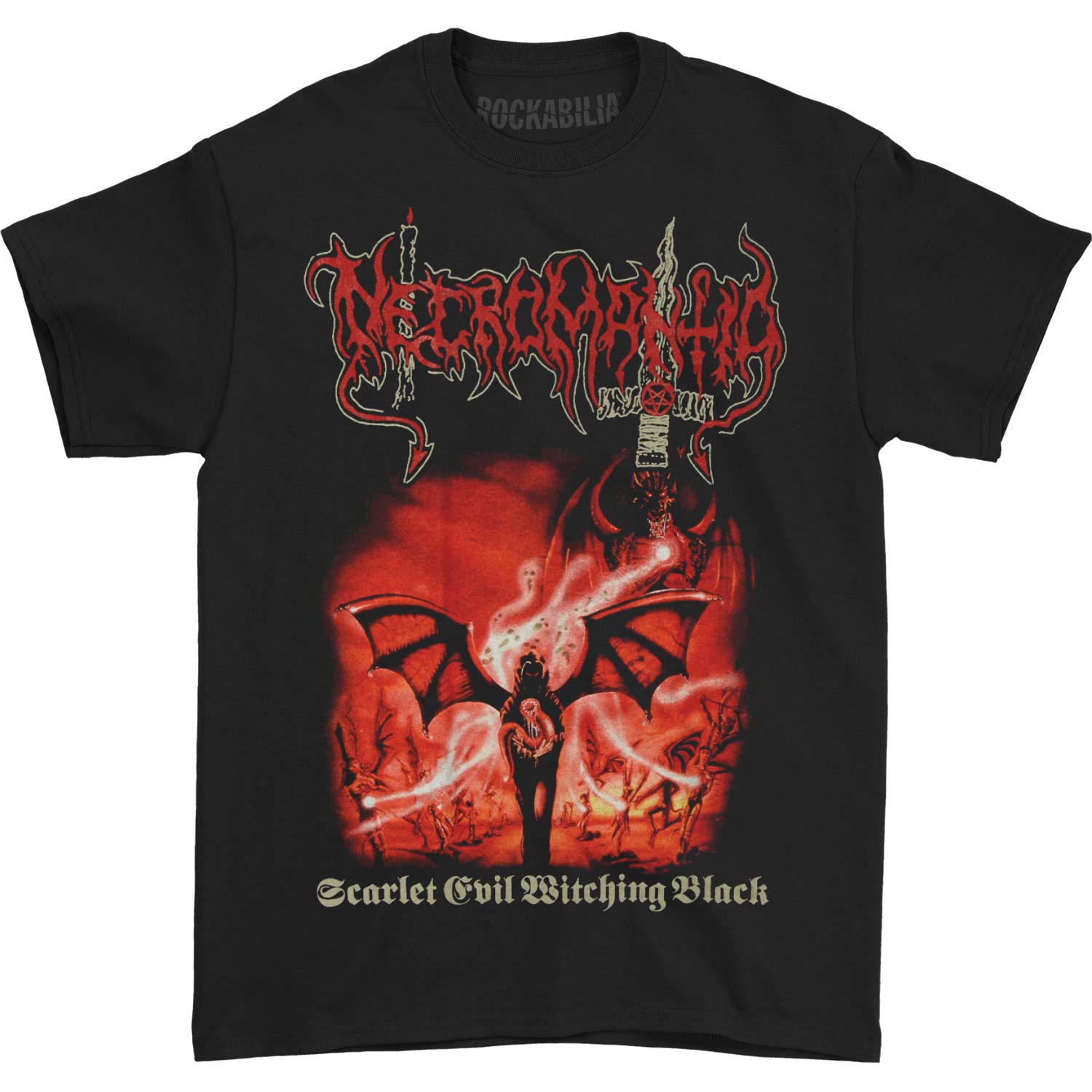 Necromantia Scarlet Evil Witching Black T-shirt