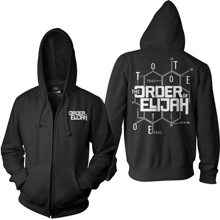 Order Of Elijah Molecule Zippered Hooded Sweatshirt