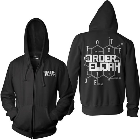 Order Of Elijah Molecule Zippered Hooded Sweatshirt