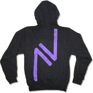 Avicii Purple Logo Zippered Hooded Sweatshirt