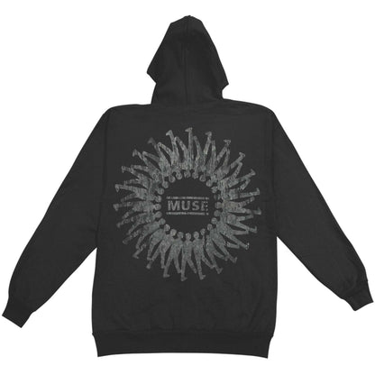 Spiral Zippered Hooded Sweatshirt