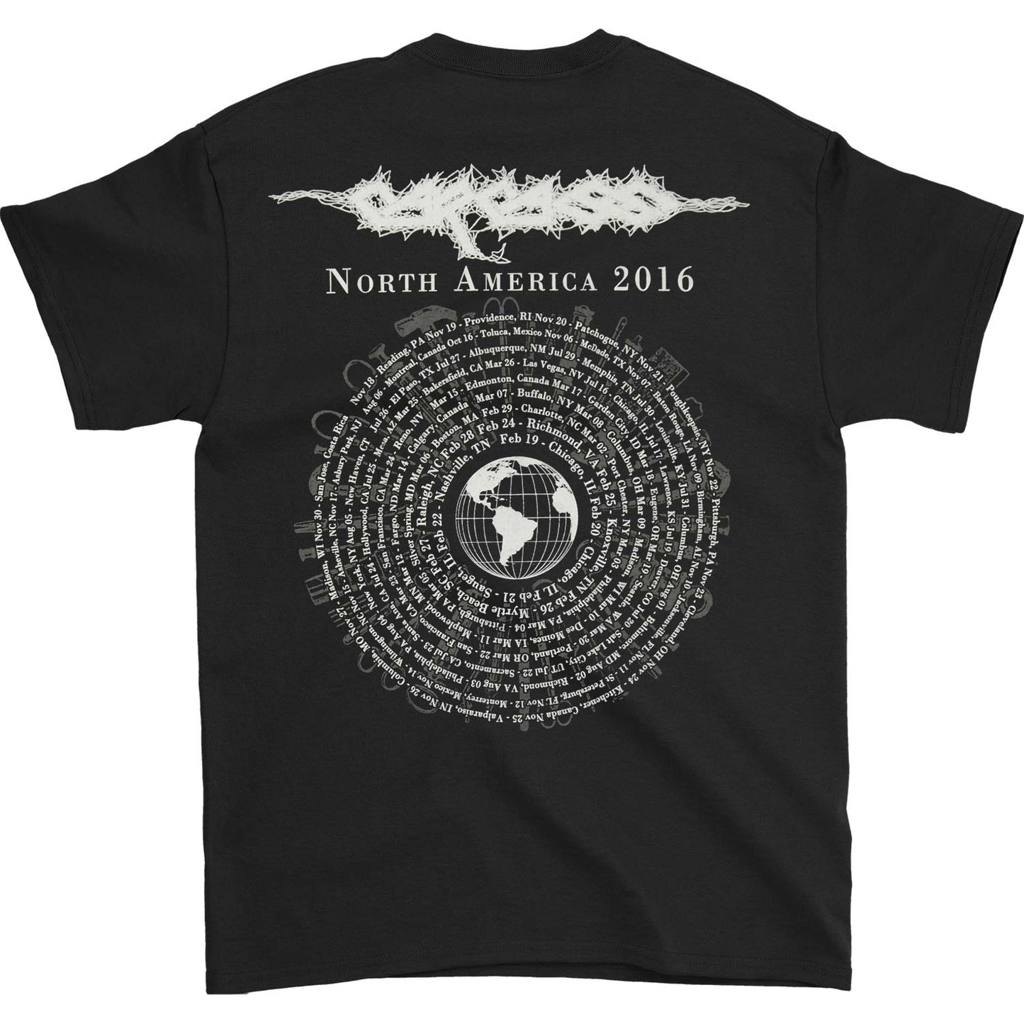 Carcass Rotting All Over 2016 Tour T-shirt