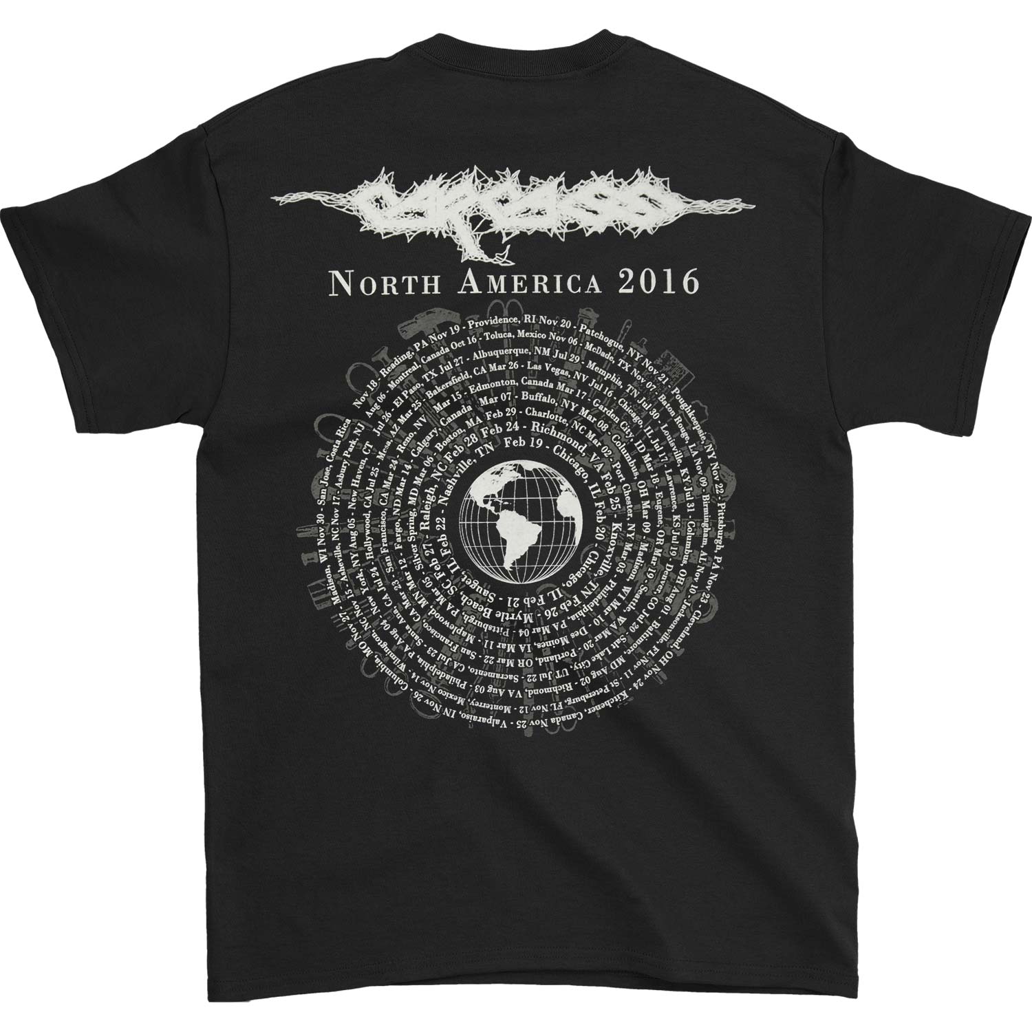 Carcass Rotting All Over 2016 Tour T-shirt