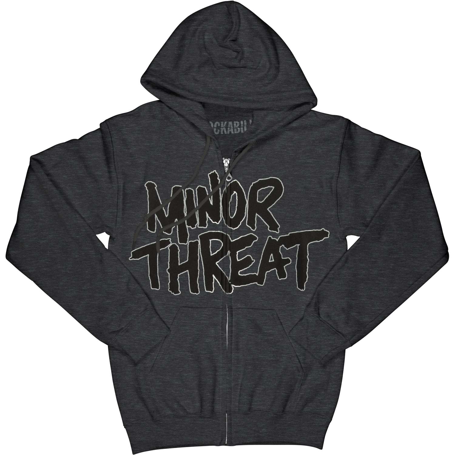 Minor Threat Logo Zippered Hooded Sweatshirt