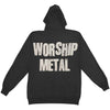 Worship Metal Zippered Hooded Sweatshirt
