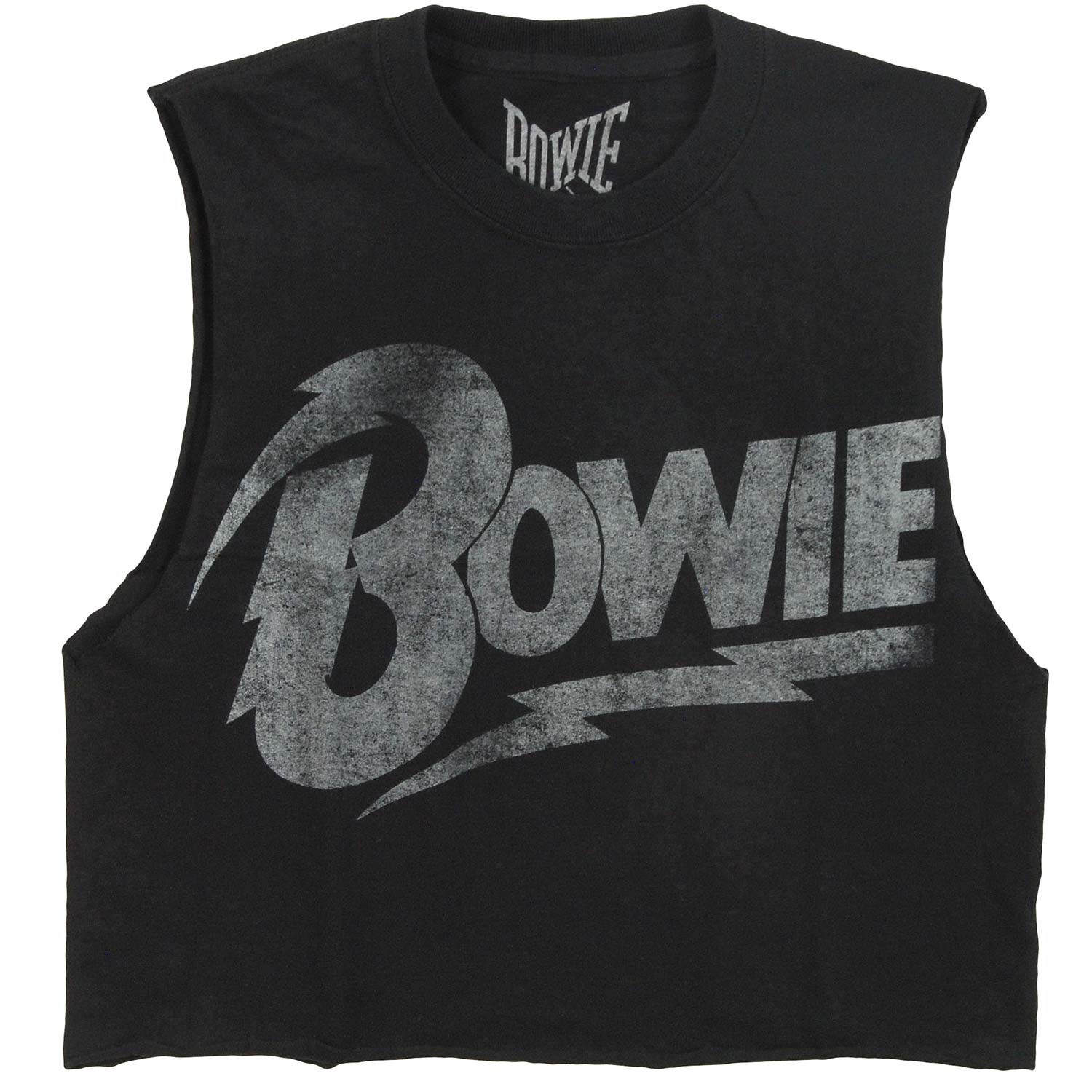Distressed Bowie Logo Junior Top