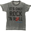 It's Only Rock N Roll On Burnout Tee Vintage T-shirt
