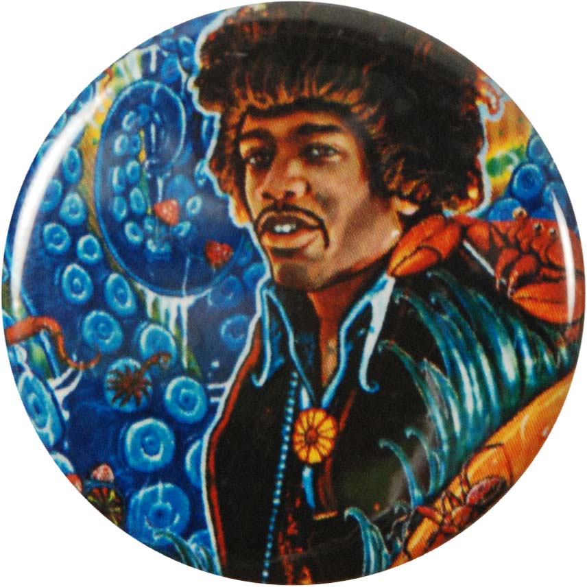 Jimi Hendrix Sea Button