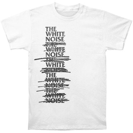 White Noise Scratched Name T-shirt