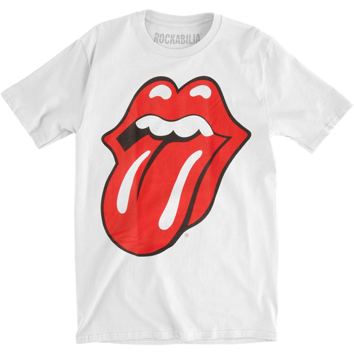 Rolling Stones Classic Tongue (Soft Hand Inks) Slim Fit T-shirt