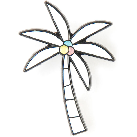 Broadside Palm Tree Pewter Pin Badge