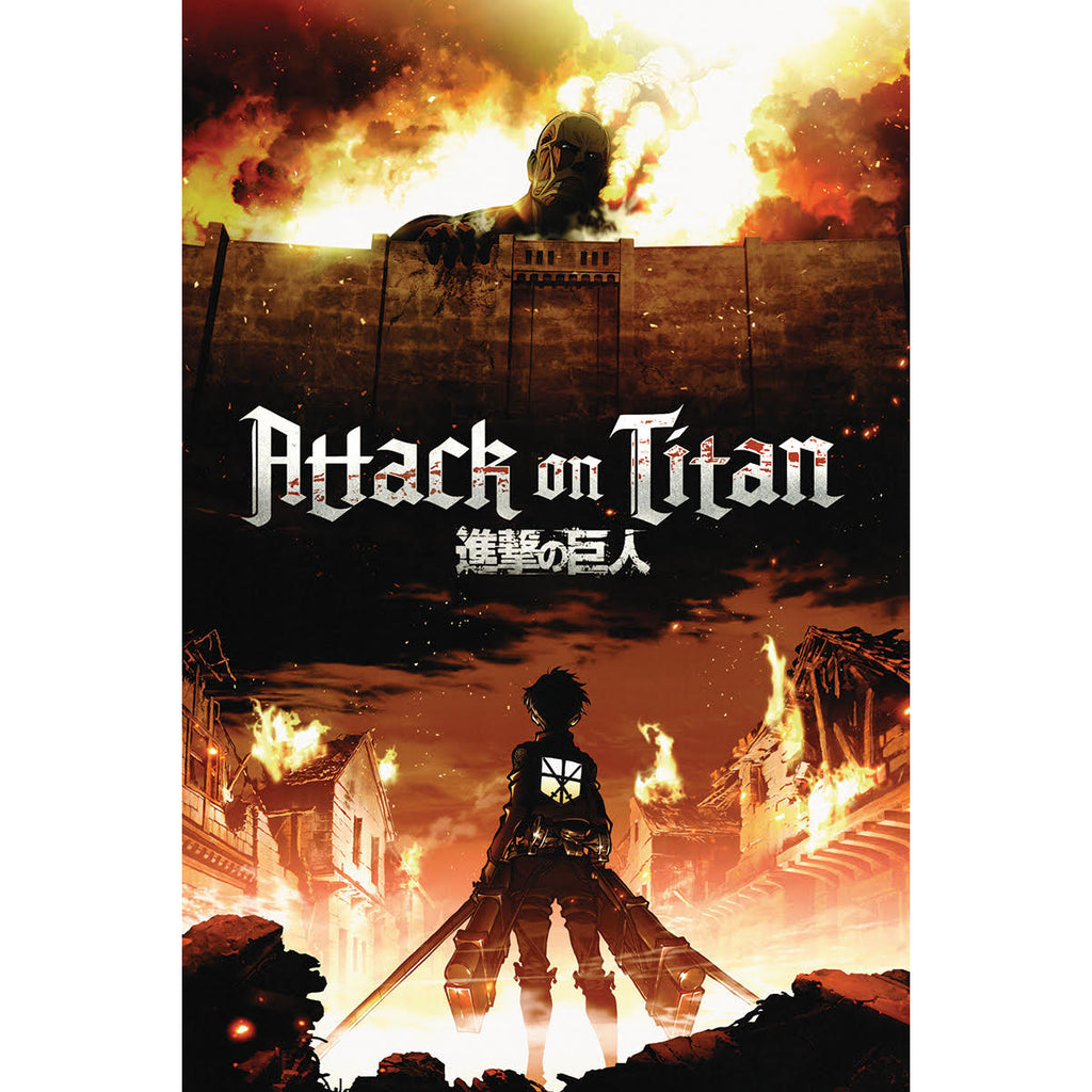 Attack On Titan Fire Subway Poster