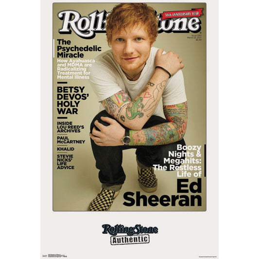 Ed Sheeran Rolling Stone Domestic Poster