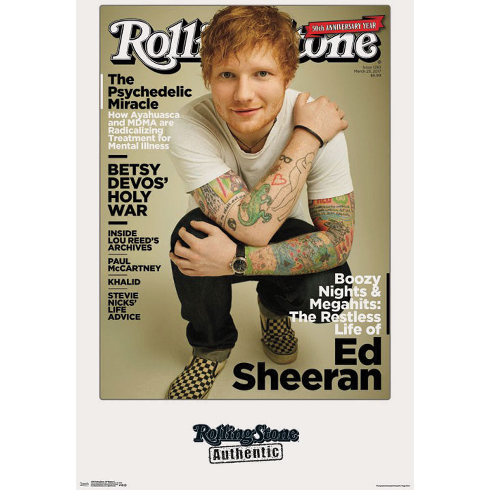 Ed Sheeran Rolling Stone Domestic Poster