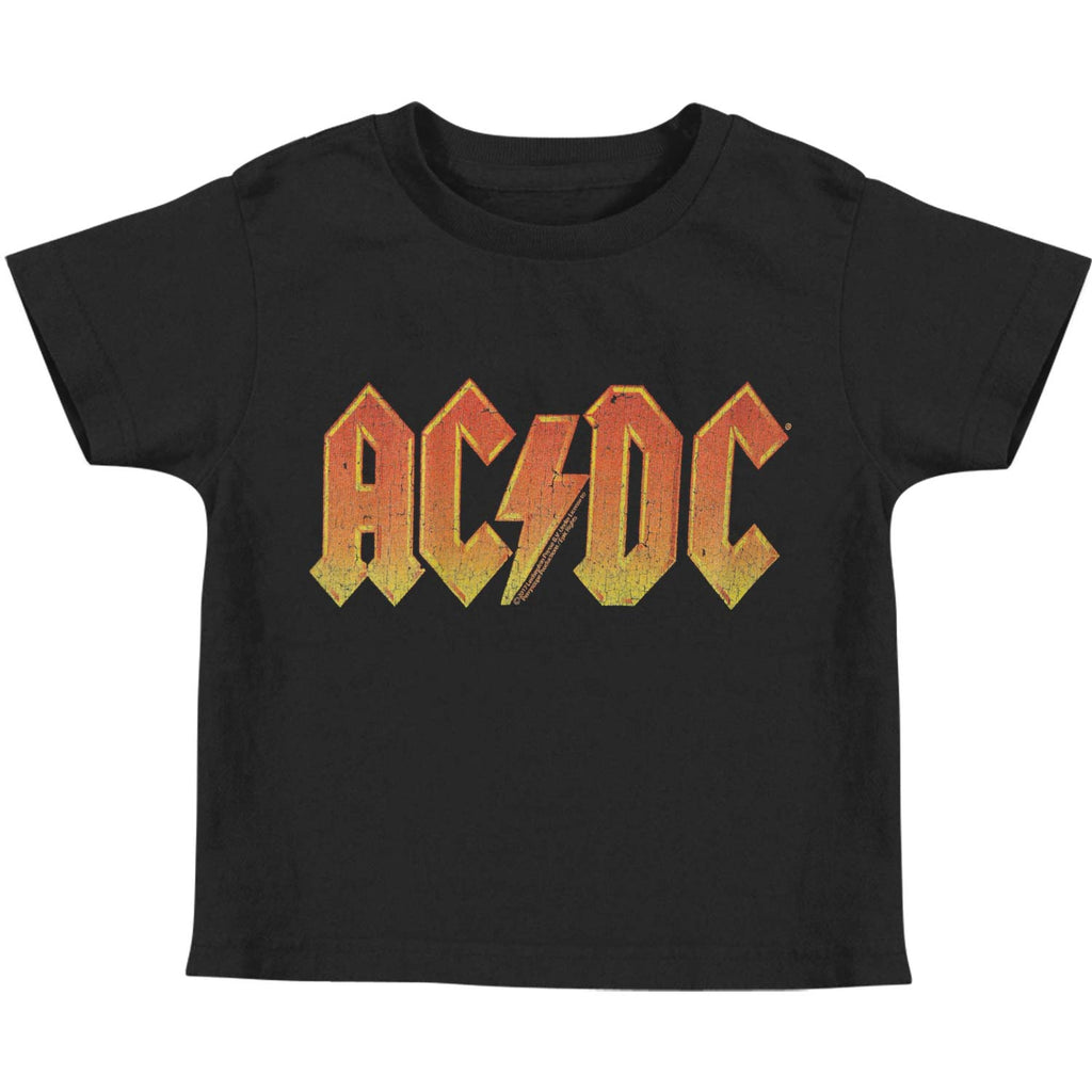 AC/DC Distressed Orange Childrens T-shirt | AC/DC Merch Store