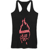 Flaming Head Racer Womens Tank