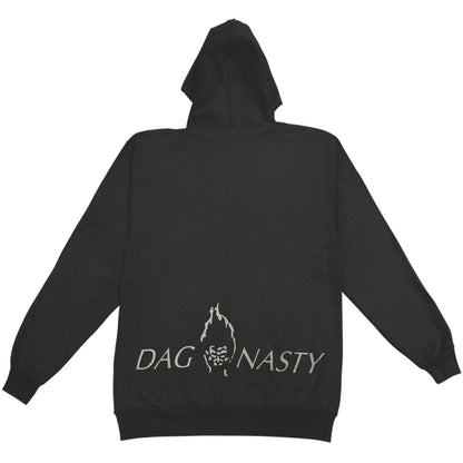 Dag Nasty Dag Nasty Flaming Head Zip Zippered Hooded Sweatshirt