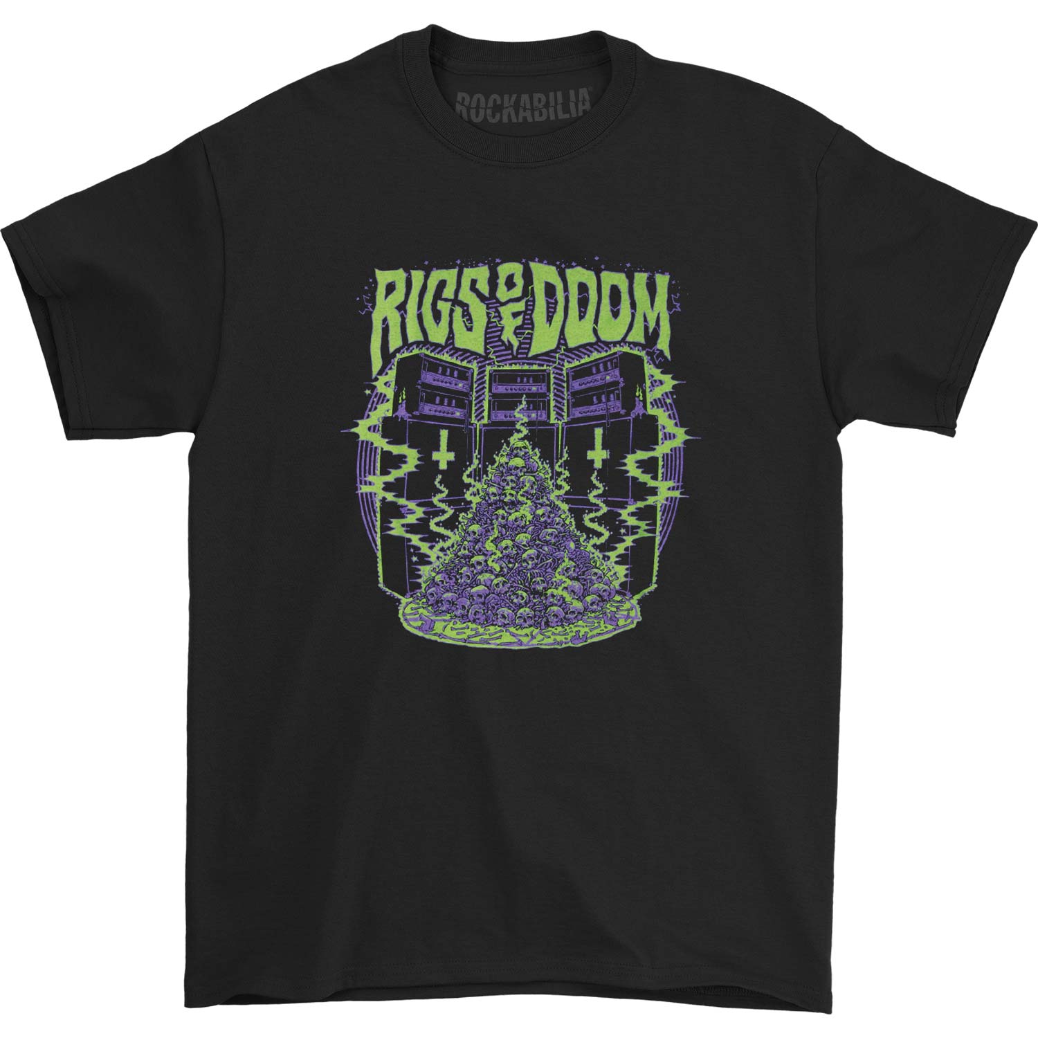 Rigs Of Doom Electric Skulls T-shirt