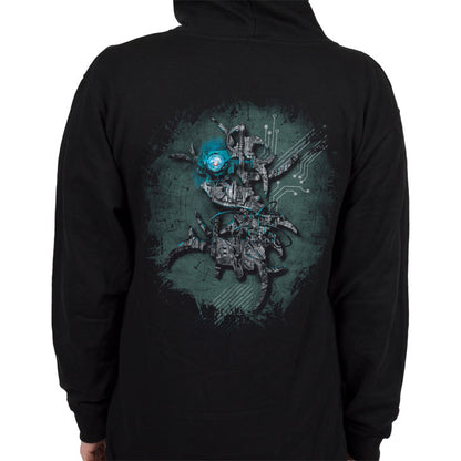 Machine S Zippered Hooded Sweatshirt