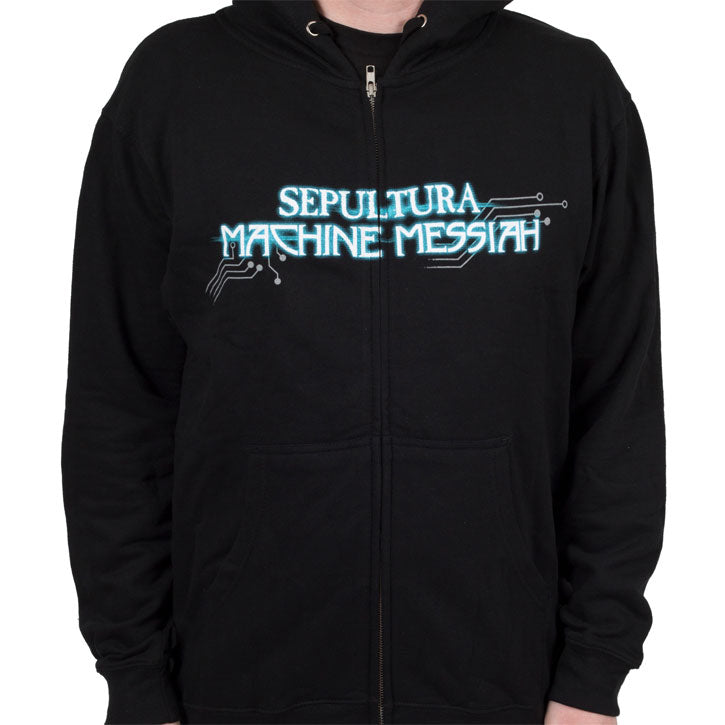 Machine S Zippered Hooded Sweatshirt