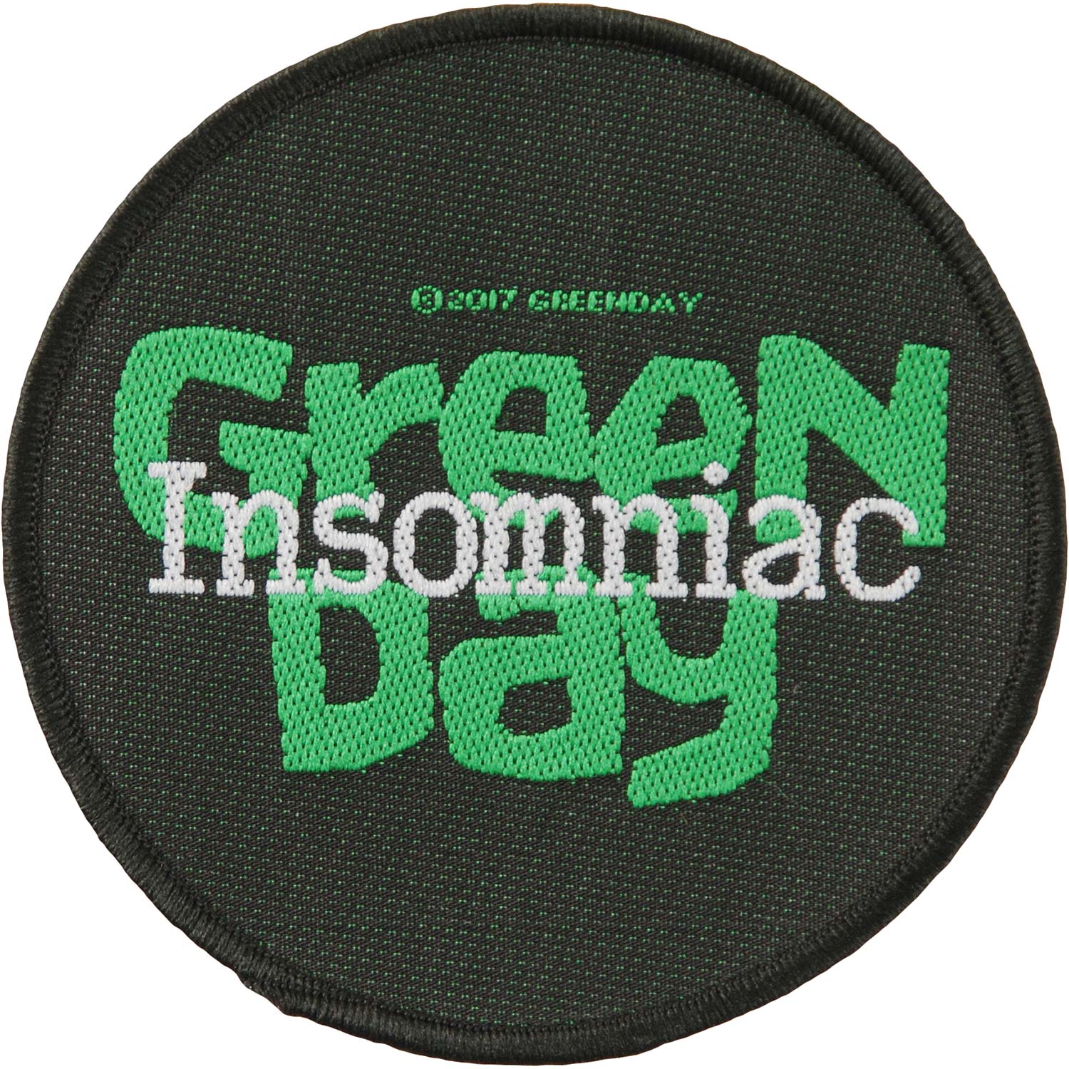 Green Day Insomniac Woven Patch