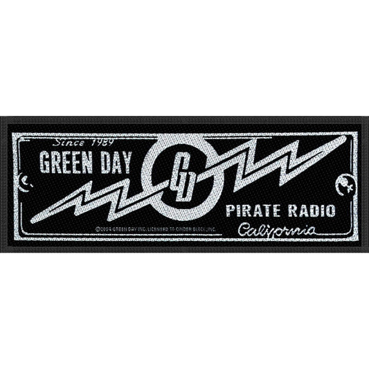 Green Day Pirate Radio Woven Patch