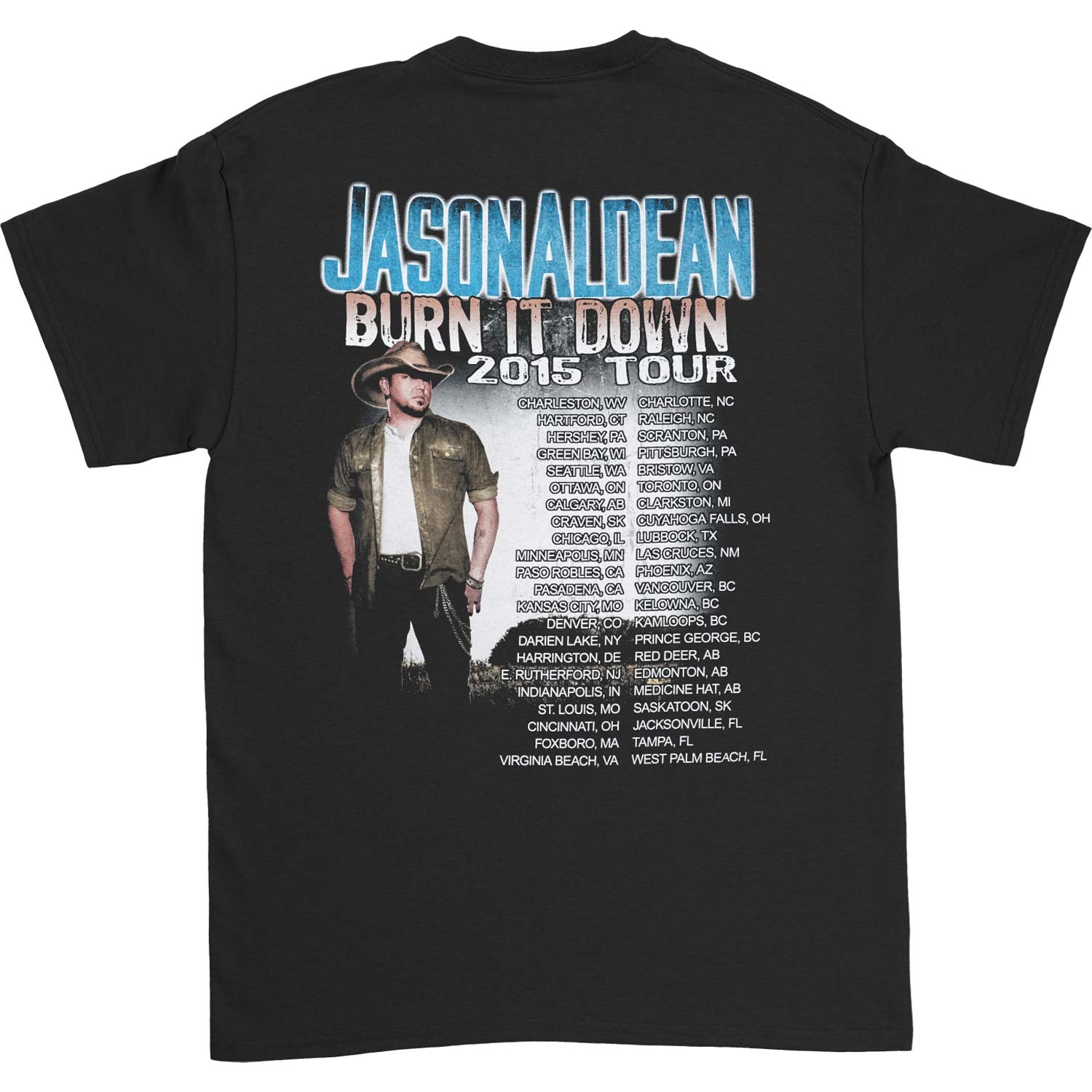 Jason Aldean Henley Photo 2015 Tour T-shirt