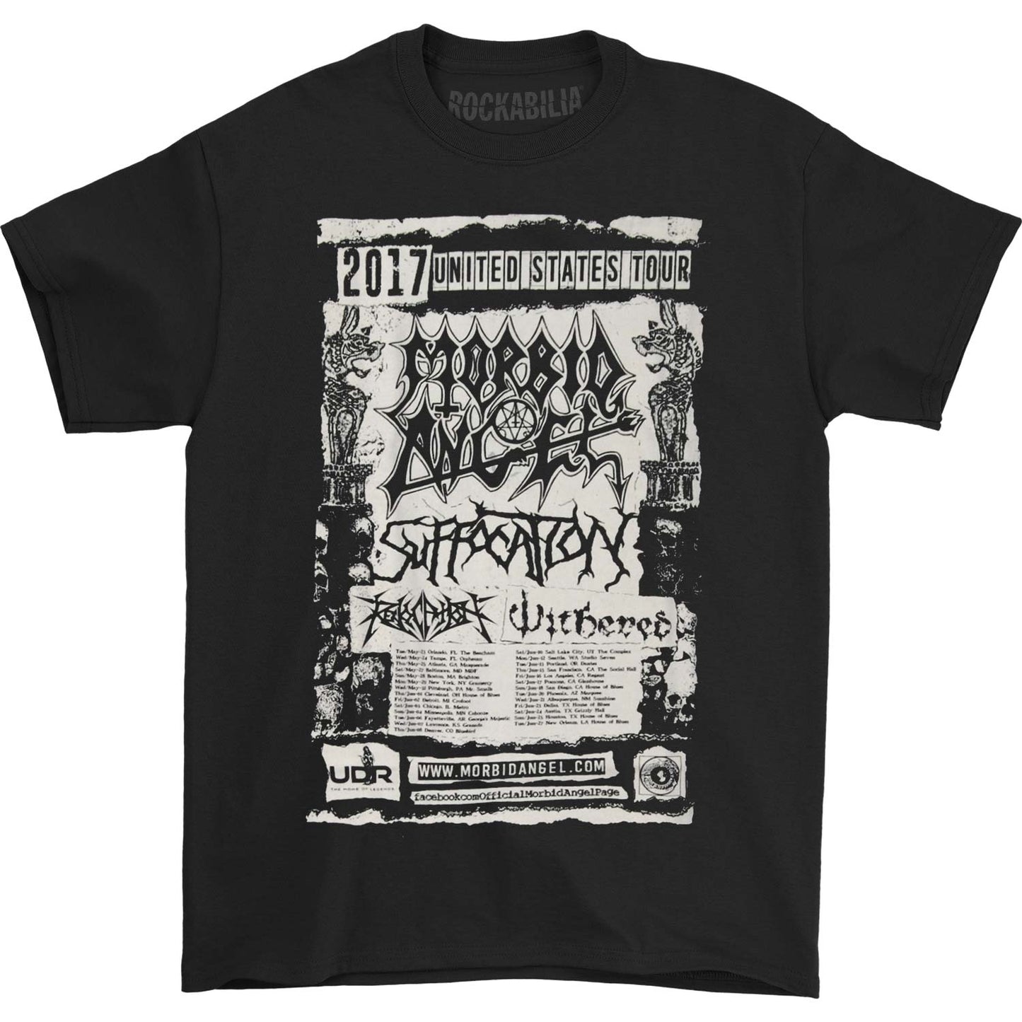 Morbid Angel Tour Admat-tour Dates T-shirt