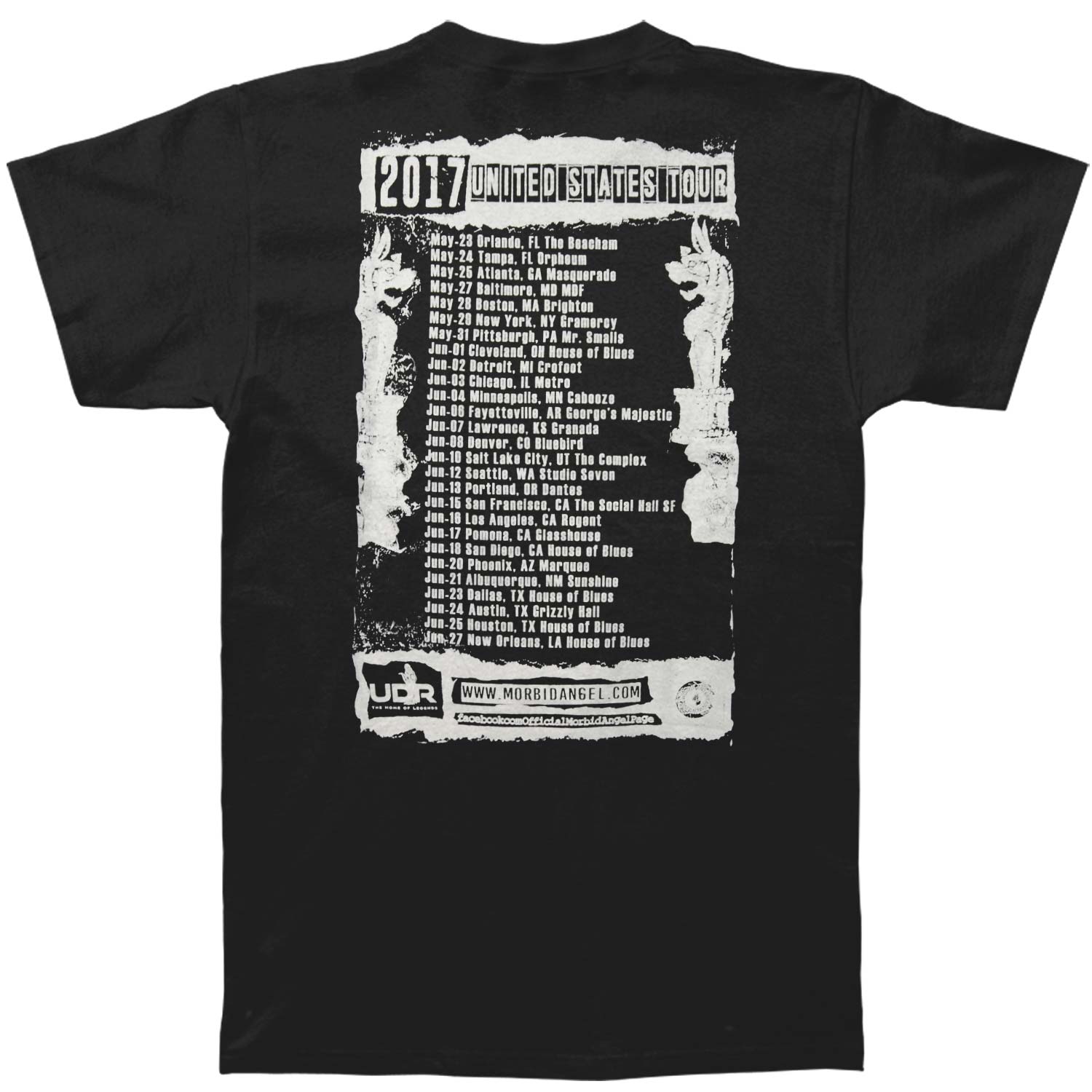 Morbid Angel 2017 Tour T-shirt