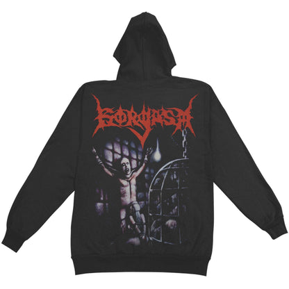 Gorgasm Stitched Oral Asphyxia Zippered Hooded Sweatshirt