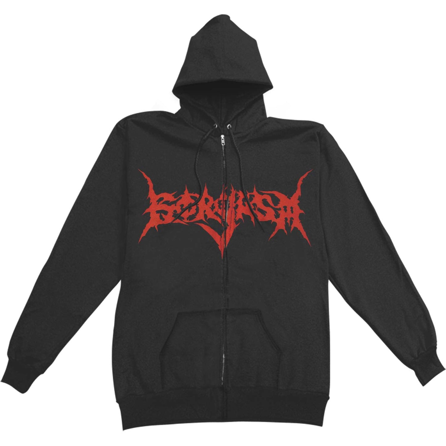 Gorgasm Stitched Oral Asphyxia Zippered Hooded Sweatshirt