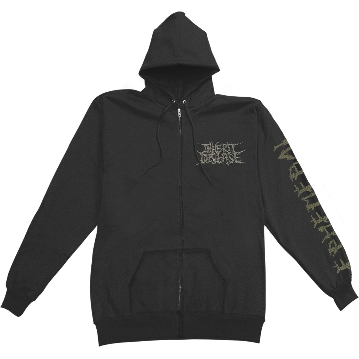 Inherit Disease Ephemeral Zippered Hooded Sweatshirt