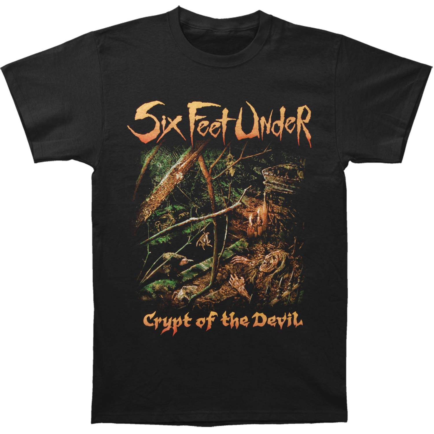 Six Feet Under Crypt Of The Devil T-shirt